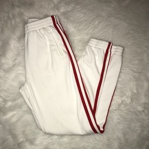 Red and White Brandy Melville Rosa Sweatpants